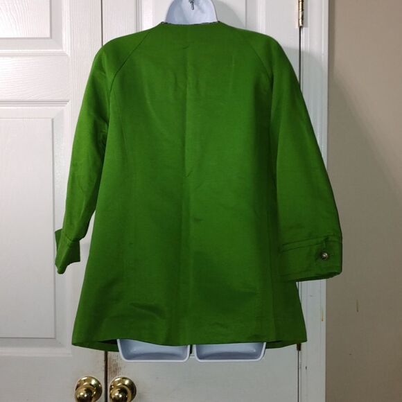 Jaclyn Smith  green button front  blazer jacket business casual Sz XL - Picture 4 of 5